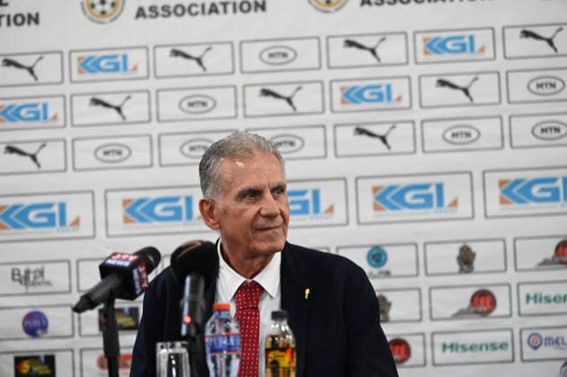 April 22, Accra Ghana, Ghana football Association unveil Carlos Queiroz as Black Stars new Manager (Photo by Samuel Ameyaw Yeboah)