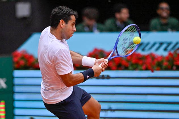 April 23, 2026, Madrid, Madrid, Spain: JAUME MUNAR of Spain †ADIDAS during the Mutua Madrid Open 2026, ATP, Tennis Herren Masters 1000 and WTA, Tennis Damen 1000 tennis tournament, celebrated at Caja Magica on April 22, 2026 in Madrid, Spain. Madrid Spain - ZUMAc312 20260423_zsp_c312_127 Copyright: xOscarxManuelxSanchezx