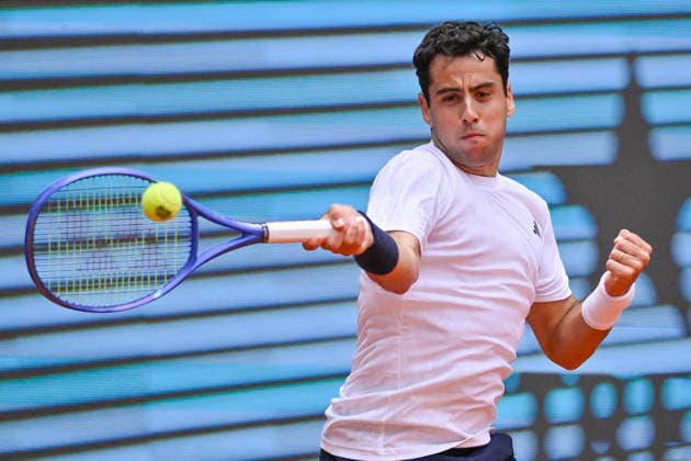 April 23, 2026, Madrid, Madrid, Spain: JAUME MUNAR of Spain †ADIDAS during the Mutua Madrid Open 2026, ATP, Tennis Herren Masters 1000 and WTA, Tennis Damen 1000 tennis tournament, celebrated at Caja Magica on April 22, 2026 in Madrid, Spain. Madrid Spain - ZUMAc312 20260423_zsp_c312_129 Copyright: xOscarxManuelxSanchezx
