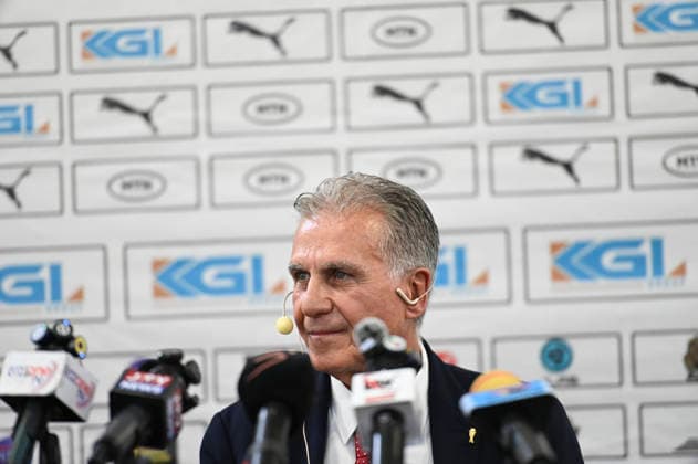 April 22, Accra Ghana, Ghana football Association unveil Carlos Queiroz as Black Stars new Manager (Photo by Samuel Ameyaw Yeboah)