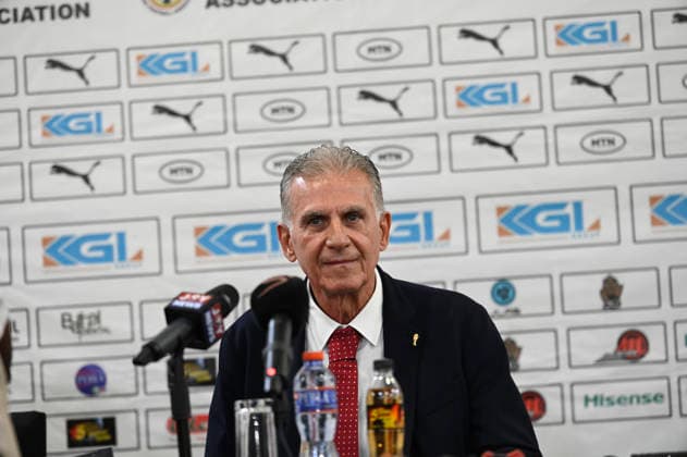 April 22, Accra Ghana, Ghana football Association unveil Carlos Queiroz as Black Stars new Manager (Photo by Samuel Ameyaw Yeboah)
