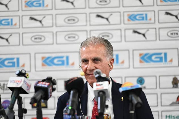 April 22, Accra Ghana, Ghana football Association unveil Carlos Queiroz as Black Stars new Manager (Photo by Samuel Ameyaw Yeboah)