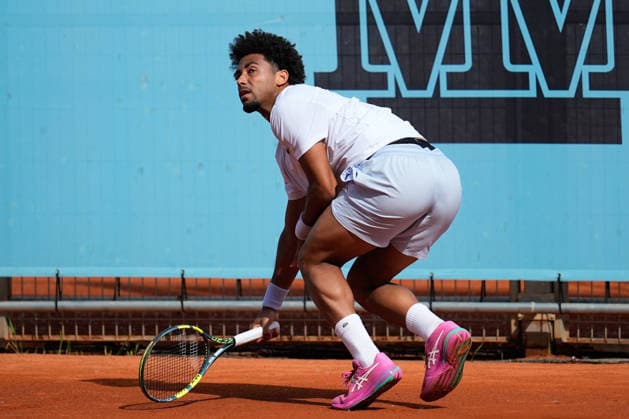 April 23, 2026, Madrid, Madrid, Spain: Arthur Fils of France practices during the Mutua Madrid Open 2026, ATP, Tennis Herren Masters 1000 and WTA, Tennis Damen 1000, at La Caja Magica on April 23, 2026 in Madrid, Spain. Madrid Spain - ZUMAa181 20260423_zaa_a181_102 Copyright: xDennisxAgyemanx