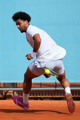 April 23, 2026, Madrid, Madrid, Spain: Arthur Fils of France practices during the Mutua Madrid Open 2026, ATP, Tennis Herren Masters 1000 and WTA, Tennis Damen 1000, at La Caja Magica on April 23, 2026 in Madrid, Spain. Madrid Spain - ZUMAa181 20260423_zaa_a181_109 Copyright: xDennisxAgyemanx