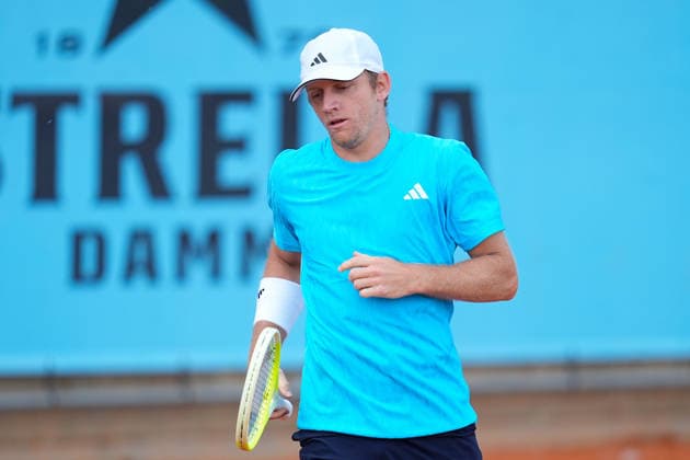 April 23, 2026, Madrid, Madrid, Spain: Alejandro Davidovich Fokina of Spain practices during the Mutua Madrid Open 2026, ATP, Tennis Herren Masters 1000 and WTA, Tennis Damen 1000, at La Caja Magica on April 23, 2026 in Madrid, Spain. Madrid Spain - ZUMAa181 20260423_zaa_a181_126 Copyright: xDennisxAgyemanx