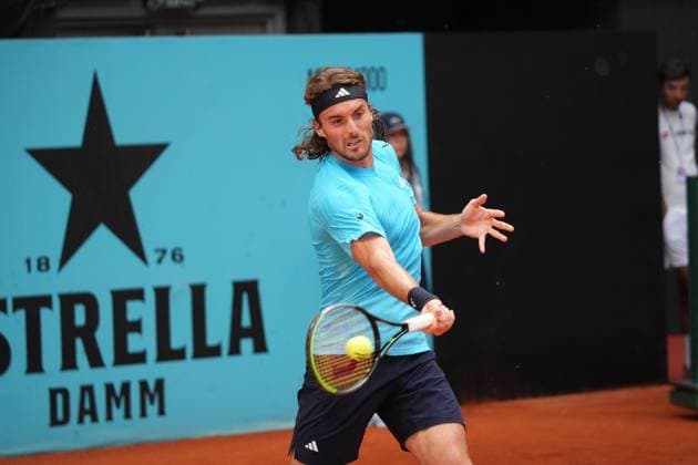 Patrick Kypson (USA) vs Stefanos Tsitsipas (GRE) during Masters Series Madrid 2026 in Madrid on Tuesday, 23 April 2026. Cordon Press 