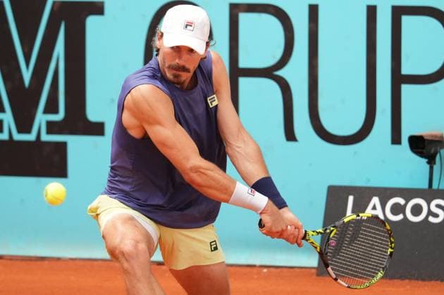 Patrick Kypson (USA) vs Stefanos Tsitsipas (GRE) during Masters Series Madrid 2026 in Madrid on Tuesday, 23 April 2026. Cordon Press 