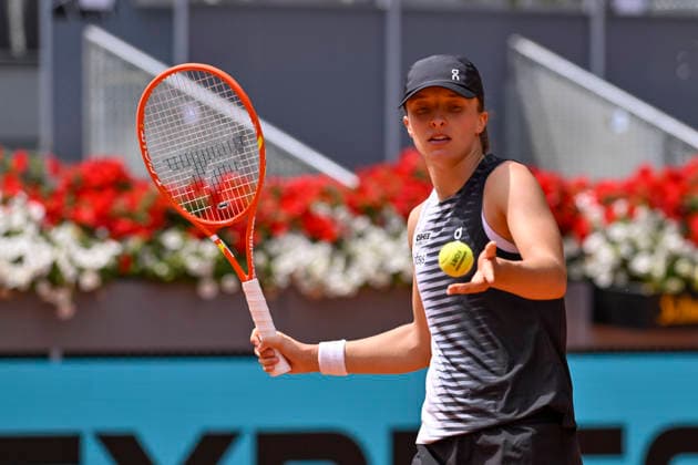 April 23, 2026, Madrid, Madrid, Spain: IGA SWIATEK of poland - ASICS during the Mutua Madrid Open 2026, ATP, Tennis Herren Masters 1000 and WTA, Tennis Damen 1000 tennis tournament, celebrated at Caja Magica on April 22, 2026 in Madrid, Spain. Madrid Spain - ZUMAc312 20260423_zsp_c312_169 Copyright: xOscarxManuelxSanchezx