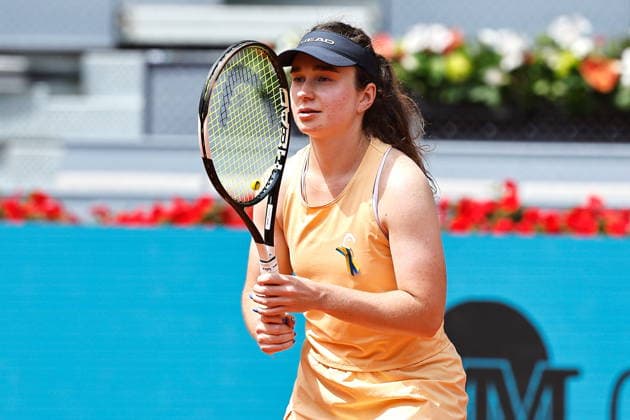 Daria Snigur (UKR), APRIL 23, 2026 - Tennis : Daria Snigur during singles round of 64 match against Iga Swiatek on the WTA, Tennis Damen tour 1000 tournaments Mutua Madrid Open tennis tournament at the Caja Magica in Madrid, Spain. Noxthirdxpartyxsales  aflo_327986694