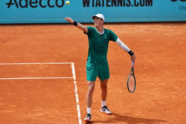 Martin Damm (USA), APRIL 23, 2026 - Tennis : Martin Damm during singles Round of 128 match against Alexei Popyrin on the ATP, Tennis Herren tour Masters 1000 tournaments Mutua Madrid Open tennis tournament at the Caja Magica in Madrid, Spain. Noxthirdxpartyxsales  aflo_327987165