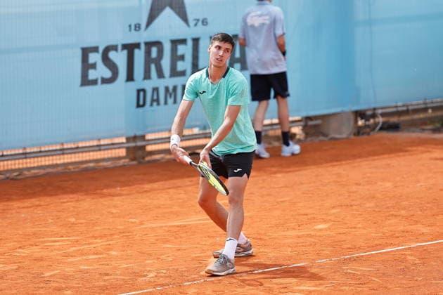 Fabian Marozsan (HUN), APRIL 23, 2026 - Tennis : Fabian Marozsan during singles Round of 128 match against Ethan Quinn on the ATP, Tennis Herren tour Masters 1000 tournaments Mutua Madrid Open tennis tournament at the Caja Magica in Madrid, Spain. Noxthirdxpartyxsales  aflo_327987969