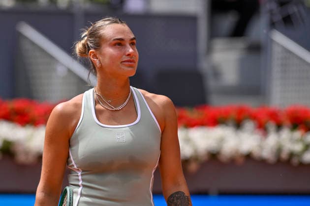 April 23, 2026, Madrid, Madrid, Spain: ARYNA SABALENKA of belarus Ã¢â‚¬ NIKE during the Mutua Madrid Open 2026, ATP, Tennis Herren Masters 1000 and WTA, Tennis Damen 1000 tennis tournament, celebrated at Caja Magica on April 22, 2026 in Madrid, Spain. Madrid Spain - ZUMAc312 20260423_zsp_c312_199 Copyright: xOscarxManuelxSanchezx