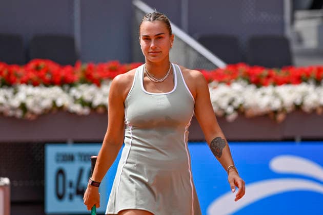 April 23, 2026, Madrid, Madrid, Spain: ARYNA SABALENKA of belarus Ã¢â‚¬ NIKE during the Mutua Madrid Open 2026, ATP, Tennis Herren Masters 1000 and WTA, Tennis Damen 1000 tennis tournament, celebrated at Caja Magica on April 22, 2026 in Madrid, Spain. Madrid Spain - ZUMAc312 20260423_zsp_c312_204 Copyright: xOscarxManuelxSanchezx