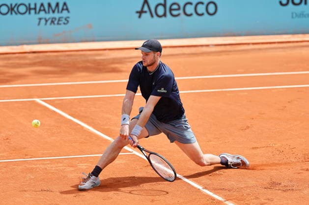 Yannick Hanfmann (GER), APRIL 23, 2026 - Tennis : Yannick Hanfmann during singles Round of 128 match against Marcos Giron on the ATP, Tennis Herren tour Masters 1000 tournaments Mutua Madrid Open tennis tournament at the Caja Magica in Madrid, Spain. Noxthirdxpartyxsales  aflo_327988102