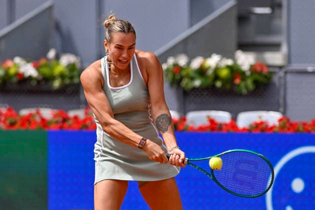 April 23, 2026, Madrid, Madrid, Spain: ARYNA SABALENKA of belarus Ã¢â‚¬ NIKE during the Mutua Madrid Open 2026, ATP, Tennis Herren Masters 1000 and WTA, Tennis Damen 1000 tennis tournament, celebrated at Caja Magica on April 22, 2026 in Madrid, Spain. Madrid Spain - ZUMAc312 20260423_zsp_c312_212 Copyright: xOscarxManuelxSanchezx