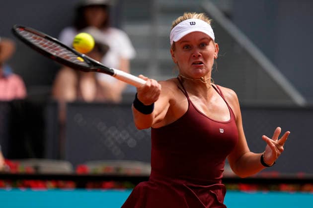 Peyton Stearns, USA, during Madrid Open Tennis 2025 match. April 23, 2026. (202604231263)