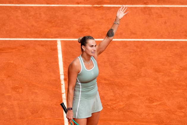 Aryna Sabalenka, Belarus, during Madrid Open Tennis 2025 match. April 23, 2026. (202604231341)