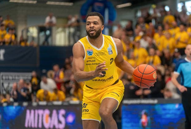 Andrew Harrison Syntainics MBC, 02 GER, Syntainics MBC vs CSO Voluntari, Basketball, European North Basketball League, Match for 3rd place, 2025 2026 season, 23 04 2026 GER, Syntainics MBC vs CSO Voluntari, Basketball, European North Basketball League, Match for 3rd place, 2025 2026 season, 23 04 2026 Weissenfels Copyright: xEibner-Pressefoto PiaxSchindlerx EP_PSR