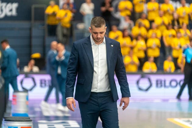 Dan Mihai Ioan CSO Voluntari, Head Coach GER, Syntainics MBC vs CSO Voluntari, Basketball, European North Basketball League, Match for 3rd place, Season 2025 2026, 23 04 2026 GER, Syntainics MBC vs CSO Voluntari, Basketball, European North Basketball League, Match for 3rd place, Season 2025 2026, 23 04 2026 Weissenfels Copyright: xEibner-Pressefoto PiaxSchindlerx EP_PSR