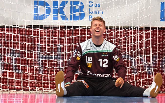 23 04 2026, Germany, Göppingen, Handball DAIKIN HBL Bundesliga, FRISCH AUF Göppingen vs Rhein Neckar Löwen, Kristian Saeveras FAG