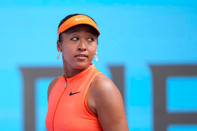 April 23, 2026, Madrid, Madrid, Spain: Naomi Osaka of Japan plays against Camila Osorio of Colombia during the Mutua Madrid Open 2026, ATP, Tennis Herren Masters 1000 and WTA, Tennis Damen 1000, at La Caja Magica on April 23, 2026 in Madrid, Spain. Madrid Spain - ZUMAa181 20260423_zaa_a181_333 Copyright: xOscarxJ.xBarrosox