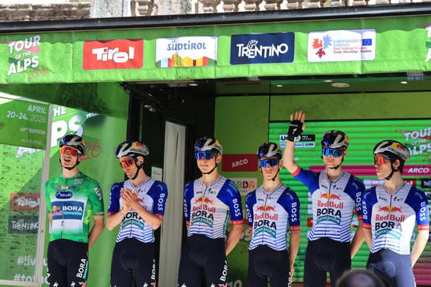 RECORD DATE NOT STATED 23rd April 2026; Trento, Italy; UCI Cycling, Tour of the Alps: RED BULL - BORA - HANSGROHE team PierrexTeyssot