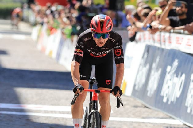 RECORD DATE NOT STATED 23rd April 2026; Trento, Italy; UCI Cycling, Tour of the Alps: Lennart JASCH (GER) Tudor PierrexTeyssot