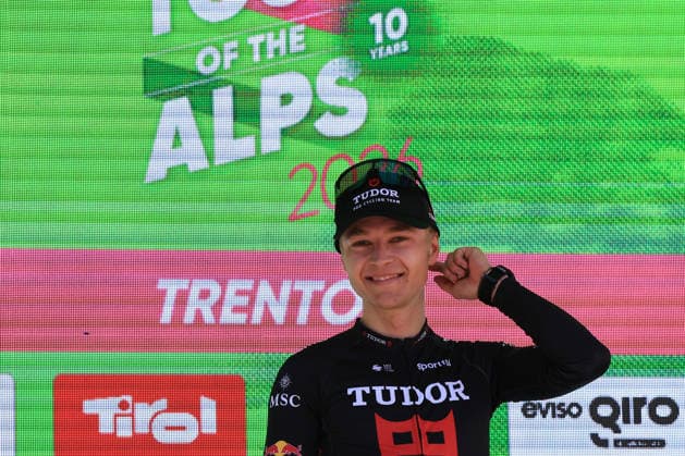 RECORD DATE NOT STATED 23rd April 2026; Trento, Italy; UCI Cycling, Tour of the Alps: Lennart JASCH (GER) PierrexTeyssot
