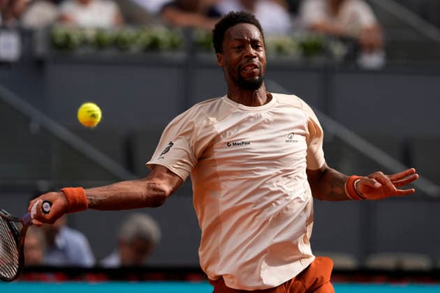 Gael Monfils, France, during Madrid Open Tennis 2025 match. April 23, 2026. (202604231396)