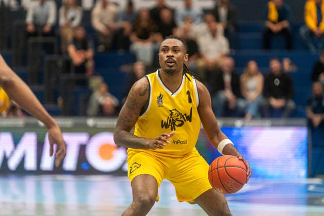 Landrius Horton Dziki Warsaw, 01 GER, Manchester Basketball vs Dziki Warsaw, Basketball, European North Basketball League, Final, Season 2025 2026, 23 04 2026 GER, Manchester Basketball vs Dziki Warsaw, Basketball, European North Basketball League, Final, Season 2025 2026, 23 04 2026 Weissenfels Copyright: xEibner-Pressefoto PiaxSchindlerx EP_PSR