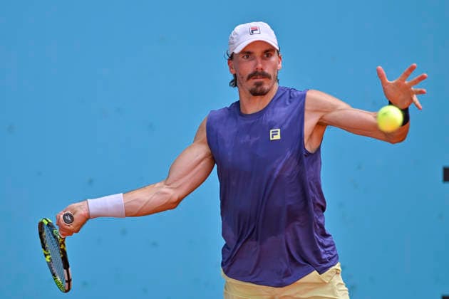 April 23, 2026, Madrid, Madrid, Spain: PATRICK KYPSON of united states during the Mutua Madrid Open 2026, ATP, Tennis Herren Masters 1000 and WTA, Tennis Damen 1000 tennis tournament, celebrated at Caja Magica on April 22, 2026 in Madrid, Spain. Madrid Spain - ZUMAc312 20260423_zsp_c312_294 Copyright: xOscarxManuelxSanchezx
