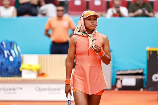 Naomi Osaka (JPN), APRIL 23, 2026 - Tennis : Naomi Osaka during singles round of 64 match against Camila Osorio on the WTA, Tennis Damen tour 1000 tournaments Mutua Madrid Open tennis tournament at the Caja Magica in Madrid, Spain. Noxthirdxpartyxsales  aflo_328048284