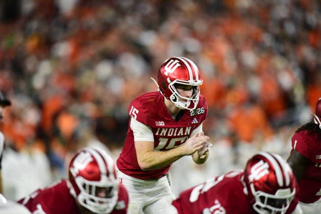2026 NFL, American Football Herren, USA DRAFT PREVIEW: FILE PHOTOS APR 19 (FILE PHOTOS) former Indiana Hoosiers quarterback (15) Fernando Mendoza who is projected to be the top pick in the 2026 NFL Draft, here he is pictured on January 20, 2026 versus the Miami Hurricanes, in the 2026 National Championship, the NFL Draft will be held in Pittsburgh, Pennsylvania on April 23-25, 2026. (Mandatory Credit: Jose MarinMedia.org) (Absolute Complete photographer, and credits required) (FILE PHOTOS) former Indiana Hoosiers quarterback (15) Fernando Mendoza who is projected to be the top pick in the 2026 NFL Draft, here he is pictured on January 20, 2026 versus the Miami Hurricanes, in the 2026 National Championship, the NFL Draft will be held in Pittsburgh, Pennsylvania on April 23-25, 2026. (Mandatory Credit: Jose MarinMedia.org) (Absolute Complete photographer, and credits required) Pittsburgh Acrisure Stadium PA United States of America Copyright: xJosex xMarinMedia.orgx xIMAGOx