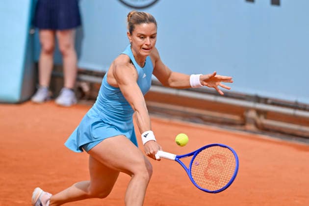 April 24, 2026, Madrid, Madrid, Spain: MARIA SAKKARI of Greece †WILSON during the Mutua Madrid Open 2026, ATP, Tennis Herren Masters 1000 and WTA, Tennis Damen 1000 tennis tournament, celebrated at Caja Magica on April 24, 2026 in Madrid, Spain. Mutua Madrid Open 2026 - Day 5 (04.24.26) - ZUMAc312 20260424_zsp_c312_208 Copyright: xOscarxManuelxSanchezx