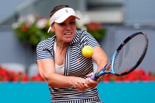 Sofia Kenin, USA, during Madrid Open Tennis 2025 match. April 24, 2026. (2026042499)