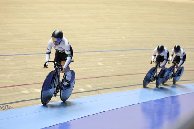 UCI Track World Cup: Nilai Picture by Alex Whitehead SWpix.com - 24 04 2026 - Cycling - UCI Track World Cup: Nilai - Velodrom Nasional Malaysia, Nilai, Malaysia - Women™s Team Sprint - First Round - Luz Daniela Gaxiola Gonzalez (Mexico), Yuli Paola Verdugo Osuna (Mexico), Maria Jose Vizcaino Garcia (Mexico) Nilai Velodrom Nasional Malaysia Malaysia Copyright: x xSWpix.comx(t axPhotographyxHubxLtd)xAlexxWhitehead SWpix.comx SWP-3030-13030