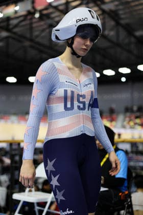 UCI Track World Cup: Nilai Picture by Alex Whitehead SWpix.com - 24 04 2026 - Cycling - UCI Track World Cup: Nilai - Velodrom Nasional Malaysia, Nilai, Malaysia - Women™s Team Sprint - First Round - Mckenna McKee (USA) Nilai Velodrom Nasional Malaysia Malaysia Copyright: x xSWpix.comx(t axPhotographyxHubxLtd)xAlexxWhitehead SWpix.comx SWP-3030-13036
