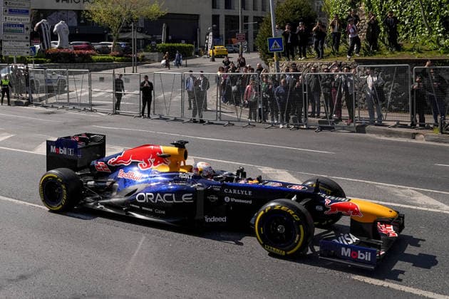 Ahead of F1 Grand Prix of Turkiye ISTANBUL, TURKIYE - APRIL 24: A Formula 1 race car is seen ahead of the Formula 1 Grand Prix of Turkiye in front of the Dolmabahce in Istanbul, Turkiye on April 24, 2026. Arife Karakum Anadolu Istanbul Turkey. Editorial use only. Please get in touch for any other usage.  Copyright: x2026xAnadoluxArifexKarakumx