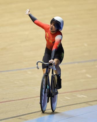 UCI Track World Cup: Nilai Picture by Alex Whitehead SWpix.com - 24 04 2026 - Cycling - UCI Track World Cup: Nilai - Velodrom Nasional Malaysia, Nilai, Malaysia - Women™s Team Sprint - For Gold - Xuehuang Luo (China), Liying Yuan (China), Yuxuan Zhu (China) Win Gold Nilai Velodrom Nasional Malaysia Malaysia Copyright: x xSWpix.comx(t axPhotographyxHubxLtd)xAlexxWhitehead SWpix.comx SWP-3030-13069