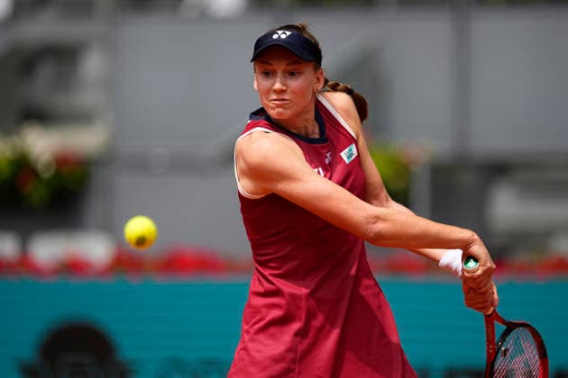 April 24, 2026, Madrid, Madrid, Spain: Elena Rybakina of Kazakhstan plays against Elena-Gabriela Ruse of Romania during the Mutua Madrid Open 2026, ATP, Tennis Herren Masters 1000 and WTA, Tennis Damen 1000, at La Caja Magica on April 24, 2026 in Madrid, Spain. Mutua Madrid Open 2026 - Day 5 - ZUMAa181 20260424_zaa_a181_152 Copyright: xOscarxJ.xBarrosox