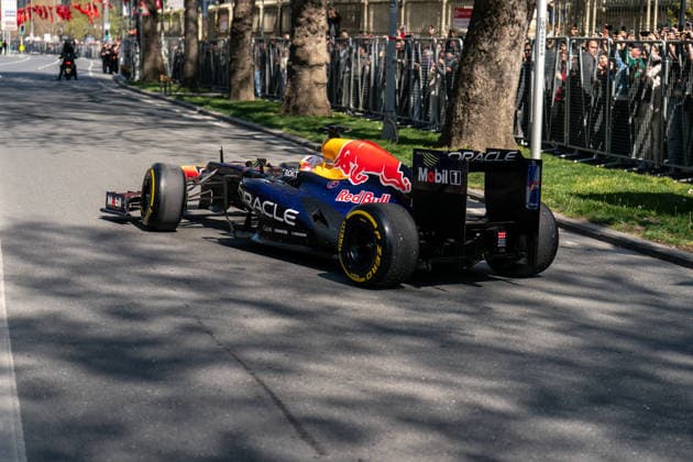 Yuki Tsunoda performs demonstration run at Formula 1 Turkish Grand Prix launch event in Istanbul Red Bull Racing driver Yuki Tsunoda of Japan performs a demonstration run as part of the Formula 1 Turkish Grand Prix launch event after departing from Galataport in Istanbul, Turkiye, on April 24, 2026. Istanbul Istanbul Turkey  Copyright: xYagizxGurtugx originalFilename:gurtug-yukitsun260424_npWsr.jpg