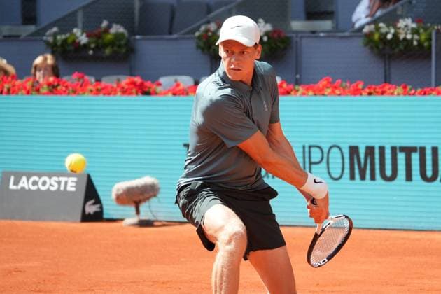 Jannik Sinner (ITA) vs Benjamin Bonzi (FRA) during Masters Series Madrid 2026 in Madrid on Friday, 24 April 2026. Cordon Press 