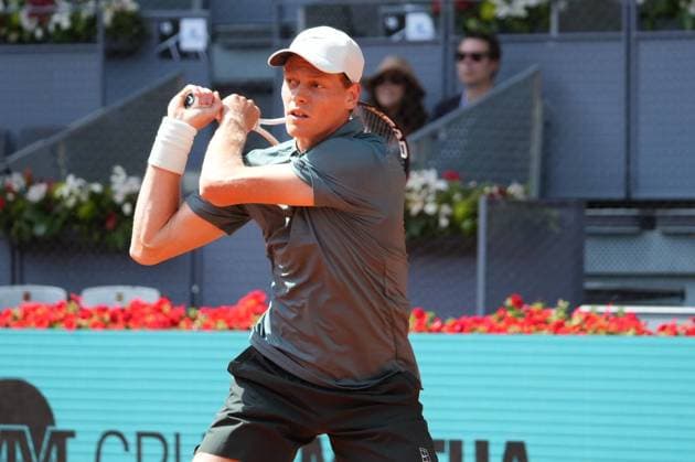 Jannik Sinner (ITA) vs Benjamin Bonzi (FRA) during Masters Series Madrid 2026 in Madrid on Friday, 24 April 2026. Cordon Press 