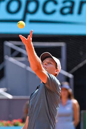April 24, 2026, Madrid, Madrid, Spain: JANNIK SINNER of italy - NIKE in action during the Mutua Madrid Open 2026, ATP, Tennis Herren Masters 1000 and WTA, Tennis Damen 1000 tennis tournament, celebrated at Caja Magica on April 24, 2026 in Madrid, Spain. Mutua Madrid Open 2026 - Day 5 (04.24.26) - ZUMAc312 20260424_zsp_c312_386 Copyright: xOscarxManuelxSanchezx