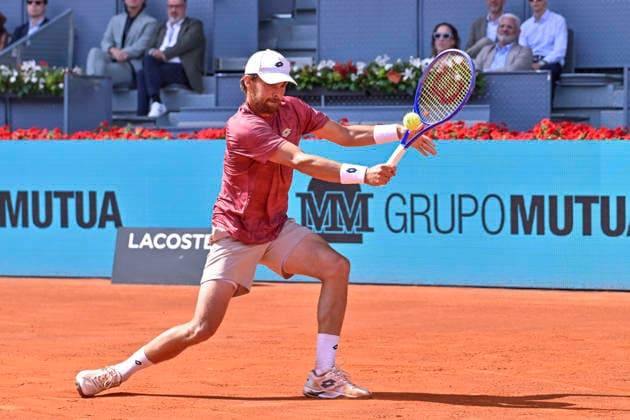April 24, 2026, Madrid, Madrid, Spain: BENJAMIN BONZI of France - LOTTO during the Mutua Madrid Open 2026, ATP, Tennis Herren Masters 1000 and WTA, Tennis Damen 1000 tennis tournament, celebrated at Caja Magica on April 24, 2026 in Madrid, Spain. Mutua Madrid Open 2026 - Day 5 (04.24.26) - ZUMAc312 20260424_zsp_c312_462 Copyright: xOscarxManuelxSanchezx