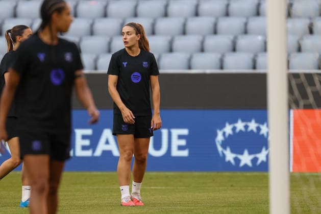 Alexia Putellas FC Barcelona, 11 , GER, Official final training, FC Barcelona, Football, UEFA Womens Champions League, Semi-final, First leg, 2025 2026 season, 24 04 2026, GER, Official final training, FC Barcelona, Football, UEFA Womens Champions League, Semi-final, First leg, 2025 2026 season, 24 04 2026 Munich Copyright: xEibner-Pressefoto JennixMaulx EP_JML