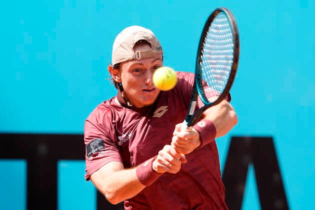 Ignacio Buse, Peru, during Madrid Open Tennis 2025 match. April 24, 2026. (20260424509)
