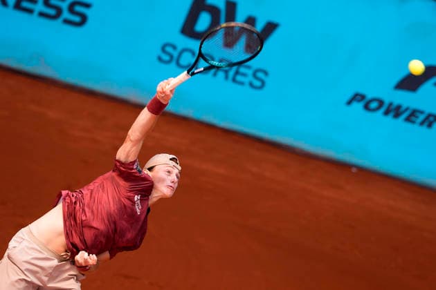 Ignacio Buse, Peru, during Madrid Open Tennis 2025 match. April 24, 2026. (20260424547)