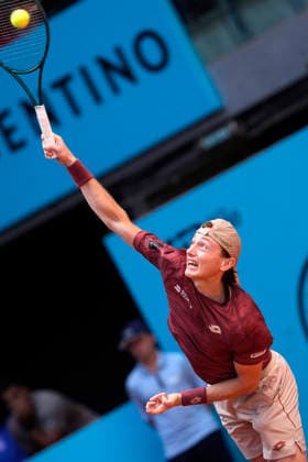Ignacio Buse, Peru, during Madrid Open Tennis 2025 match. April 24, 2026. (20260424523)