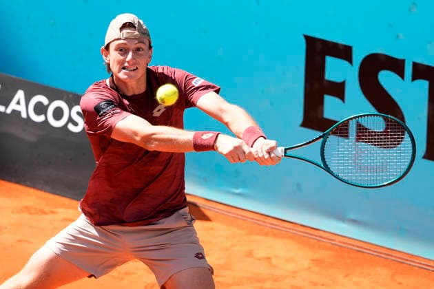 Ignacio Buse, Peru, during Madrid Open Tennis 2025 match. April 24, 2026. (20260424559)